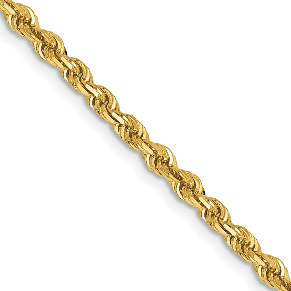 14k 3.0mm Diamond-Cut Lightweight Rope Chain