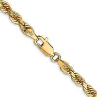 Load image into Gallery viewer, 14k 4mm Diamond-Cut Lightweight Rope Chain
