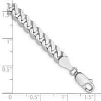 Load image into Gallery viewer, 14k White Gold 5.75mm Flat Beveled Curb Chain
