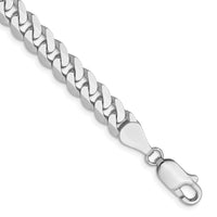 Load image into Gallery viewer, 14k White Gold 5.75mm Flat Beveled Curb Chain
