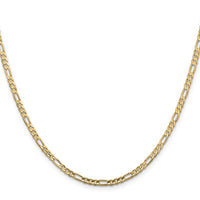 Load image into Gallery viewer, 14k 3mm Concave Open Figaro Chain
