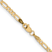 Load image into Gallery viewer, 14k 3mm Concave Open Figaro Chain
