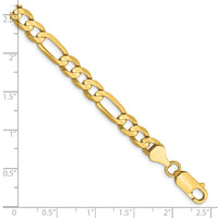 Load image into Gallery viewer, 14k 6mm Concave Open Figaro Chain
