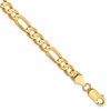 14k 6mm Concave Open Figaro Chain