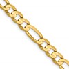 14k 6mm Concave Open Figaro Chain