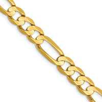 Load image into Gallery viewer, 14k 6.75mm Concave Open Figaro Chain
