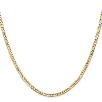 Load image into Gallery viewer, 14k 3mm Open Concave Curb Chain
