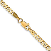 Load image into Gallery viewer, 14k 3mm Open Concave Curb Chain
