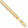 14k 5.25mm Open Concave Curb Chain