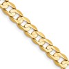 14k 5.25mm Open Concave Curb Chain