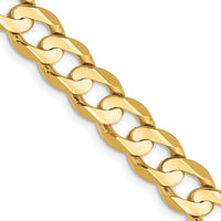 Load image into Gallery viewer, 14k 6.75mm Open Concave Curb Chain
