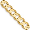 14k 6.75mm Open Concave Curb Chain