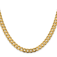 Load image into Gallery viewer, 14k 7.5mm Open Concave Curb Chain
