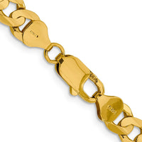 Load image into Gallery viewer, 14k 7.5mm Open Concave Curb Chain
