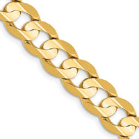 Load image into Gallery viewer, 14k 7.5mm Open Concave Curb Chain
