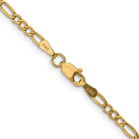 Load image into Gallery viewer, 14k 2.5mm Semi-Solid Figaro Chain
