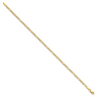 Load image into Gallery viewer, 14k 2.5mm Semi-Solid Figaro Chain
