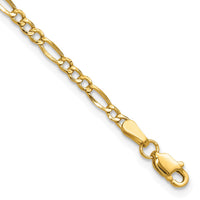 Load image into Gallery viewer, 14k 2.5mm Semi-Solid Figaro Chain

