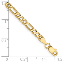 Load image into Gallery viewer, 14k 3.5mm Semi-Solid Figaro Chain
