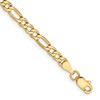 14k 3.5mm Semi-Solid Figaro Chain