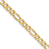 Load image into Gallery viewer, 14k 3.5mm Semi-Solid Figaro Chain
