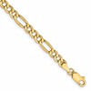 14k 4.2mm Semi-Solid Figaro Chain