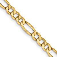 Load image into Gallery viewer, 14k 4.2mm Semi-Solid Figaro Chain
