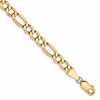 14k 5.75mm Semi-Solid Figaro Chain