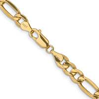 Load image into Gallery viewer, 14k 6.25mm Semi-Solid Figaro Chain
