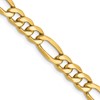 14k 6.25mm Semi-Solid Figaro Chain