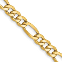 Load image into Gallery viewer, 14k 6.25mm Semi-Solid Figaro Chain
