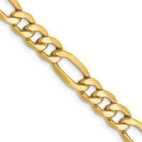 Load image into Gallery viewer, 14k 6.25mm Semi-Solid Figaro Chain
