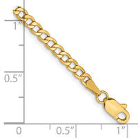 Load image into Gallery viewer, 14k 2.85mm Semi-Solid Curb Chain
