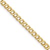 14k 2.85mm Semi-Solid Curb Chain