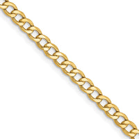 Load image into Gallery viewer, 14k 2.85mm Semi-Solid Curb Chain

