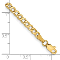 Load image into Gallery viewer, 14k 3.35mm Semi-Solid Curb Chain
