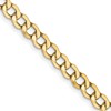 14k 4.3mm Semi-Solid Curb Chain