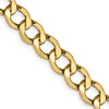 14k 6.5mm Semi-Solid Curb Chain