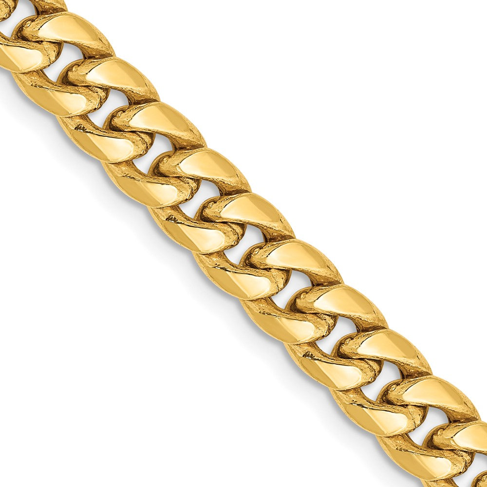 14k 6mm Semi-Solid Miami Cuban Chain