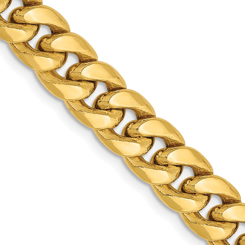 14k 7.3mm Semi-Solid Miami Cuban Chain