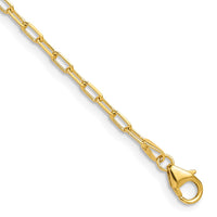 Load image into Gallery viewer, 14k 2.2mm Solid Beveled D/C Paperclip Chain
