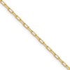 14k 2.2mm Solid Beveled D/C Paperclip Chain