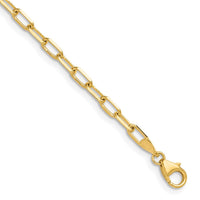 Load image into Gallery viewer, 14k 3.0mm Solid Beveled D/C Paperclip Chain
