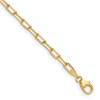 14k 3.0mm Solid Beveled D/C Paperclip Chain