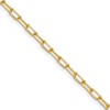 14k 3.0mm Solid Beveled D/C Paperclip Chain