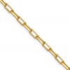 14k 3.5mm Solid Beveled D/C Paperclip Chain