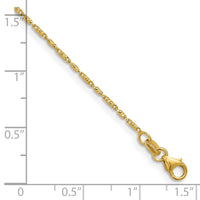 Load image into Gallery viewer, 14K 1.00mm Polished and Diamond Cut Fancy Link Chain
