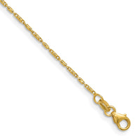 Load image into Gallery viewer, 14K 1.00mm Polished and Diamond Cut Fancy Link Chain
