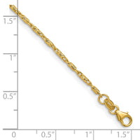 Load image into Gallery viewer, 14K 1.50mm Polished and Diamond Cut Fancy Link Chain
