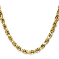 Load image into Gallery viewer, 14K 6.5mm Diamond-Cut Rope Chain
